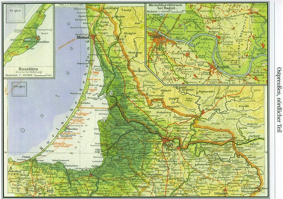 Provinz Ostpreußen Atlas Landkarte Chronik Plan Map East Prussia